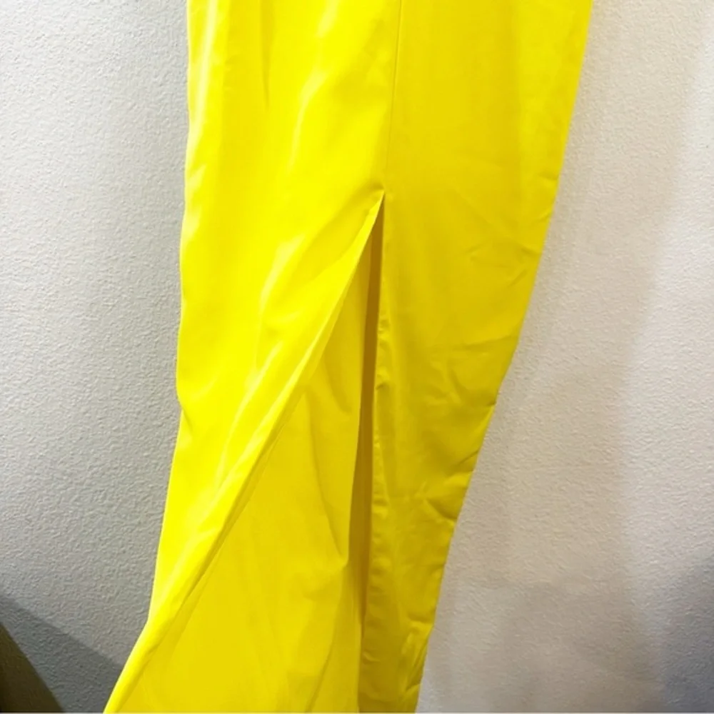 NBD Women's Greta Gown Cut Out Maxi Dress in Yeillow Size Small‎ NWT - Picture 5 of 11